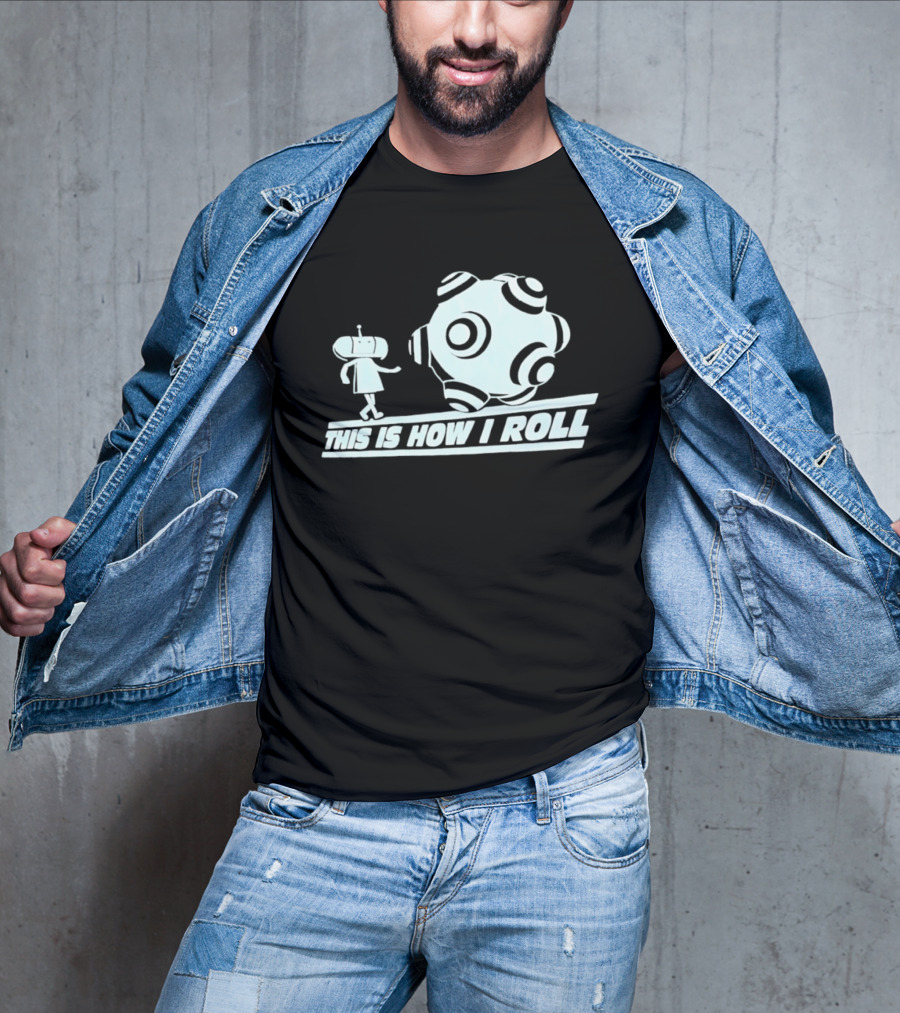 This Is How I Roll Katamari Damacy Character Pushing Ball T-Shirt
