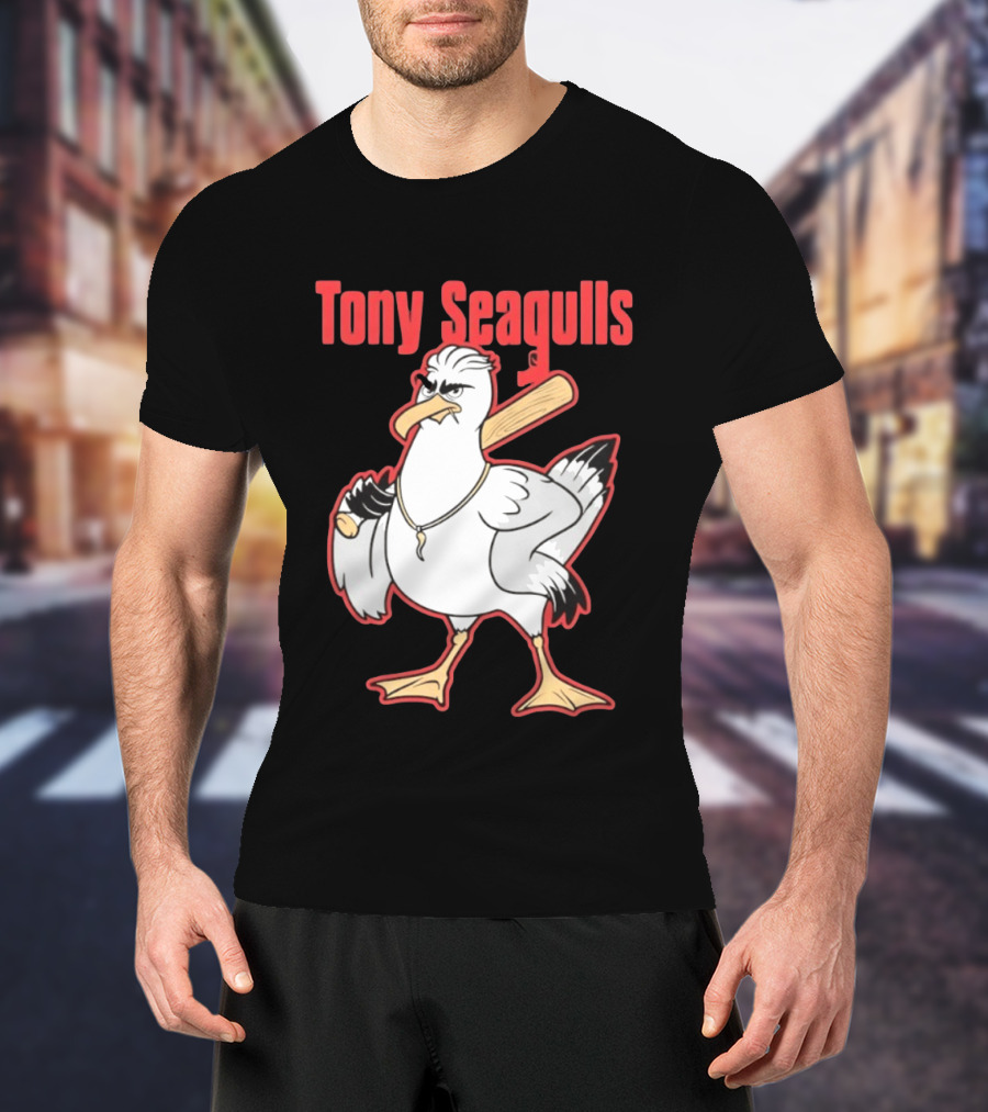 Tony Seagulls Seagull Baseball Bat Boston Red Sox Anthony Seigler T-Shirt