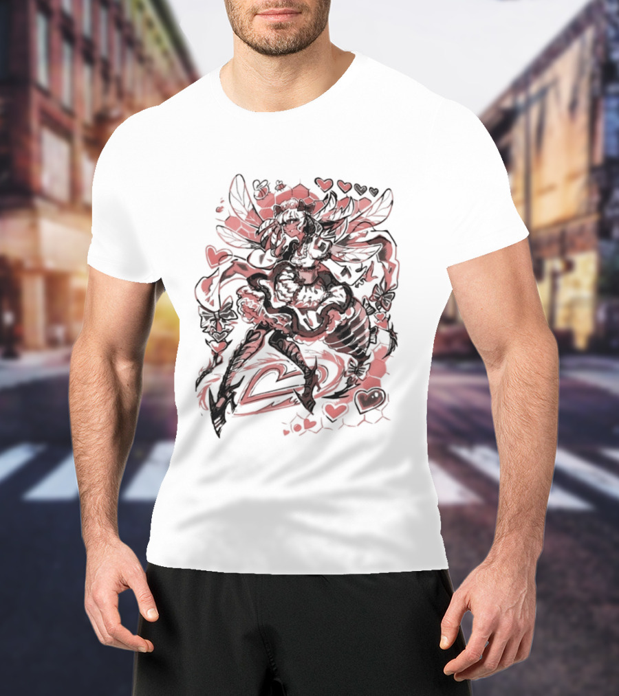 Bee My Lovely Final Fantasy XIV Valentine's Heart Wings Love T-Shirt