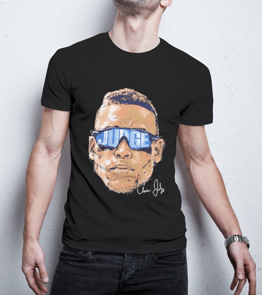 Aaron Judge New York Yankees Iconic Swag Judge Sunglasses T-Shirt