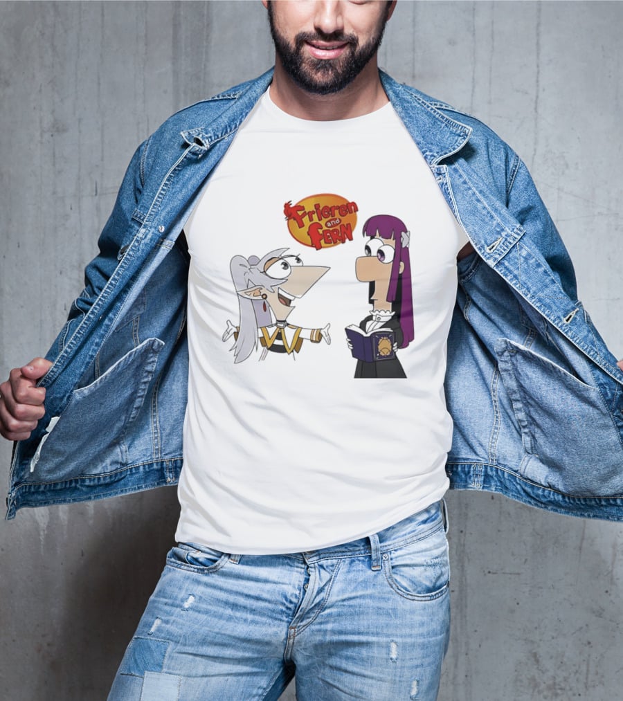 Frieren And Fern Phineas And Ferb Crossover Beyond Journey's End T-Shirt