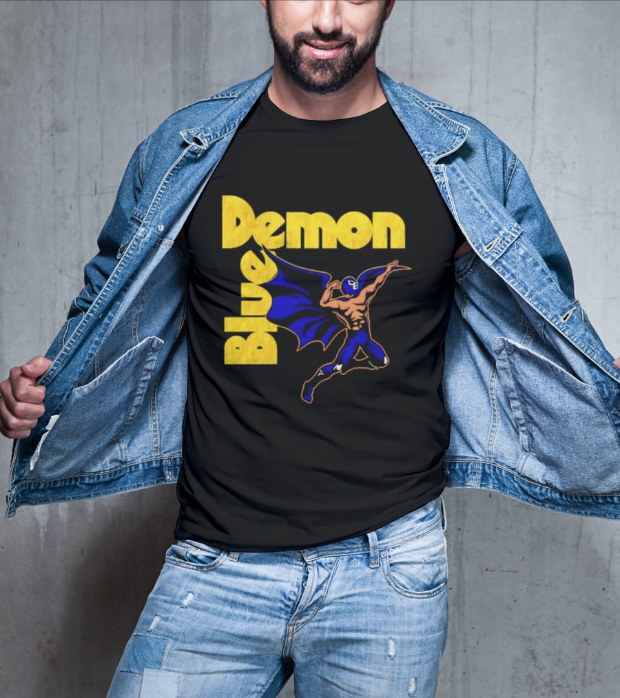 Alejandro Munoz Moreno Blue Demon Mexico Wrestling Iconic Luchador T-Shirt
