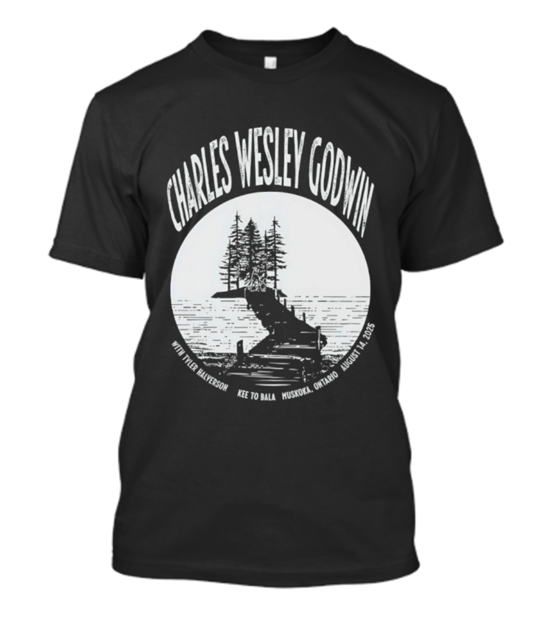 Charles Wesley Godwin 2025 Muskoka Tour Bala Ontario August 14 Key To Bala T-Shirt