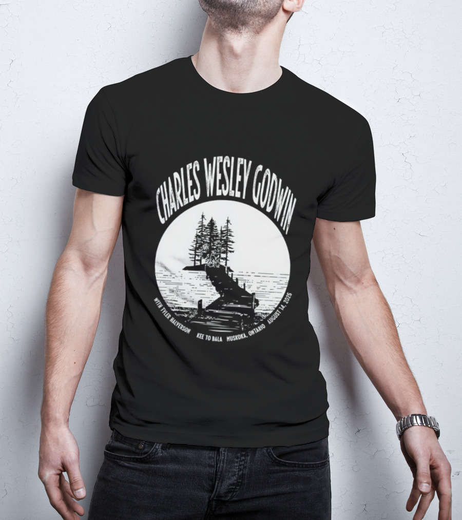 Charles Wesley Godwin 2025 Muskoka Tour Bala Ontario August 14 Key To Bala T-Shirt
