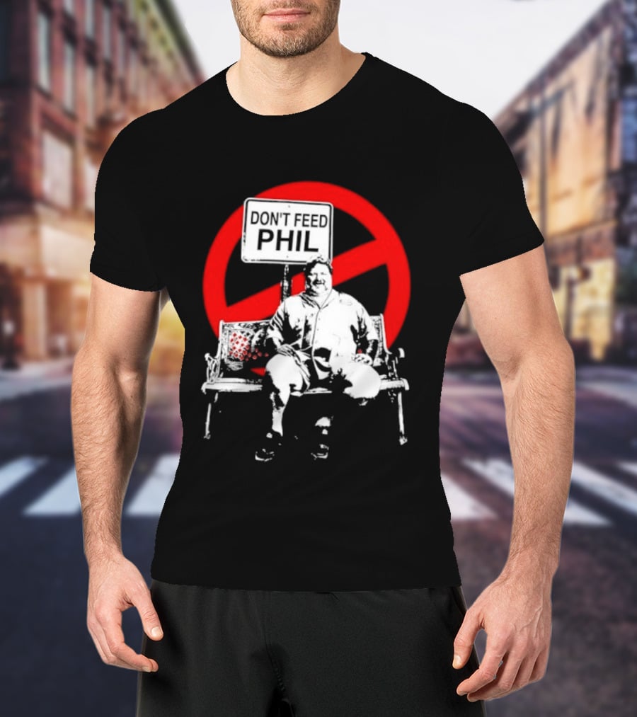 Viva La Bam MTV Reality TV Don't Feed Phil Bench Red Circle T-Shirt