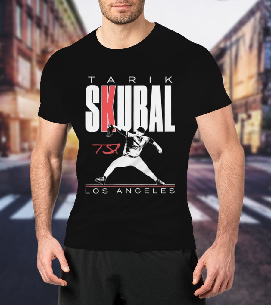 Tarik Skubal 37 Los Angeles Dodgers Baseball Player T-Shirt