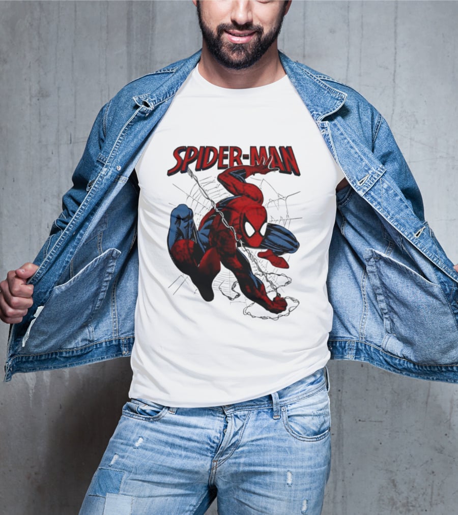 SPIDER MAN Marvel Superhero Man Spider Peter Parker Web Slinger T-Shirt