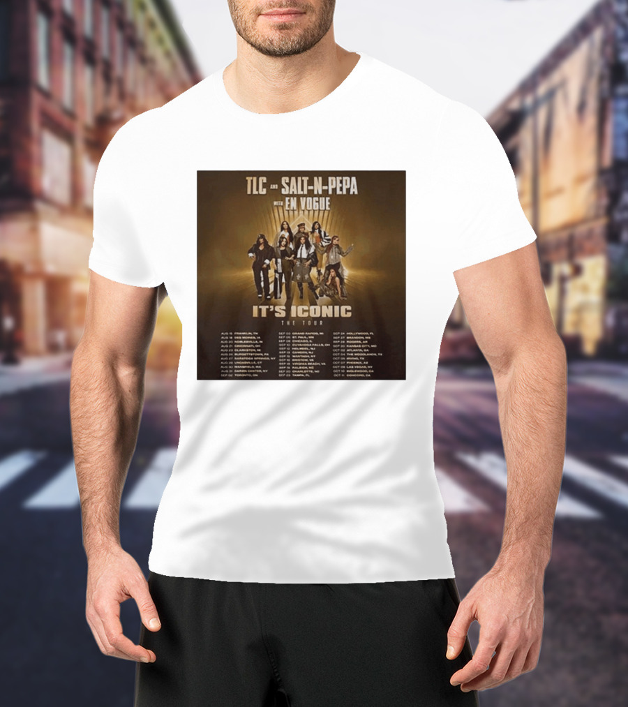 TLC Salt N Pepa En Vogue It's Iconic Tour Dates 2023 T-Shirt