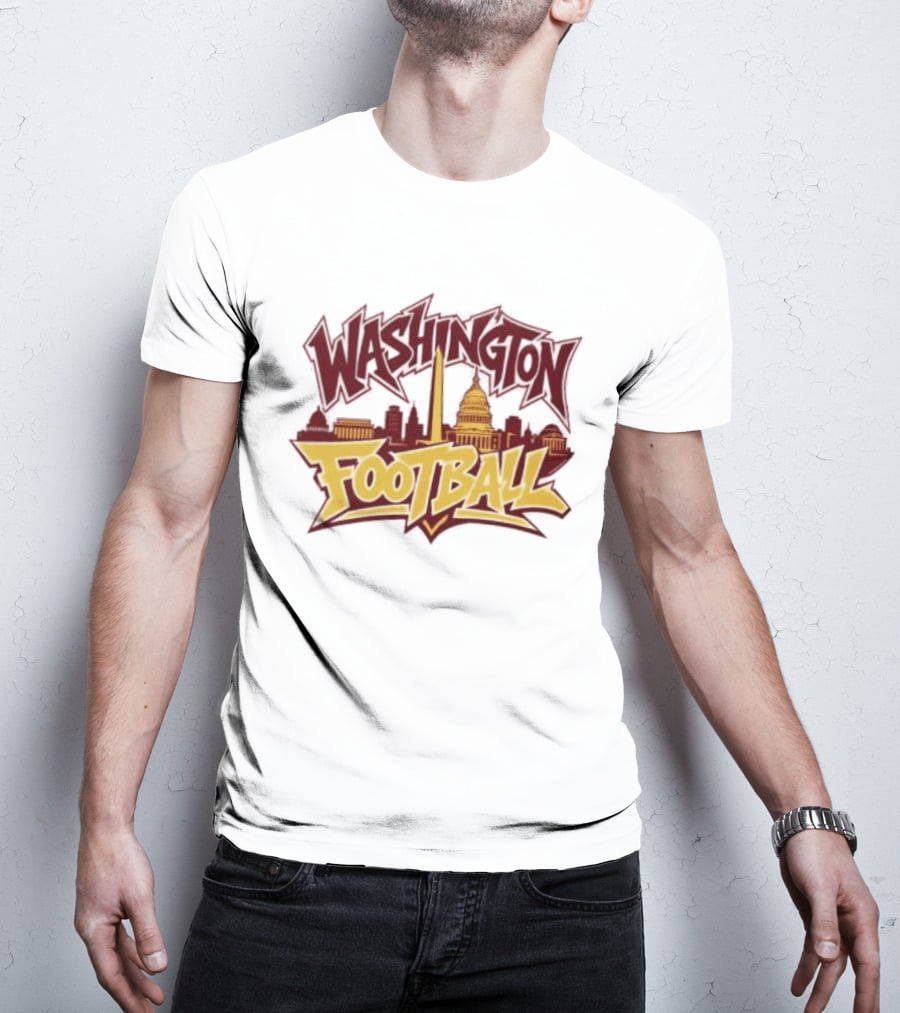 Washington Football Capitol Skyline Monument Landmarks T-Shirt