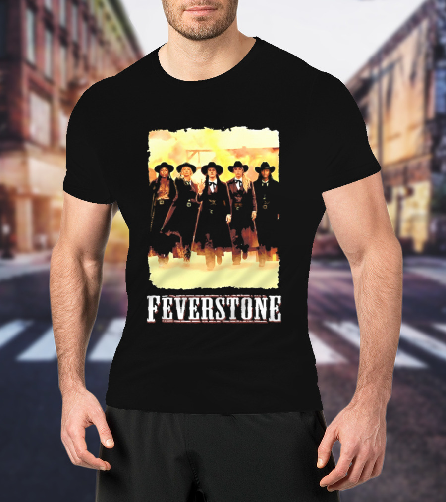 Indiana Fever Feverstone Meme Team Members In Old West T-Shirt