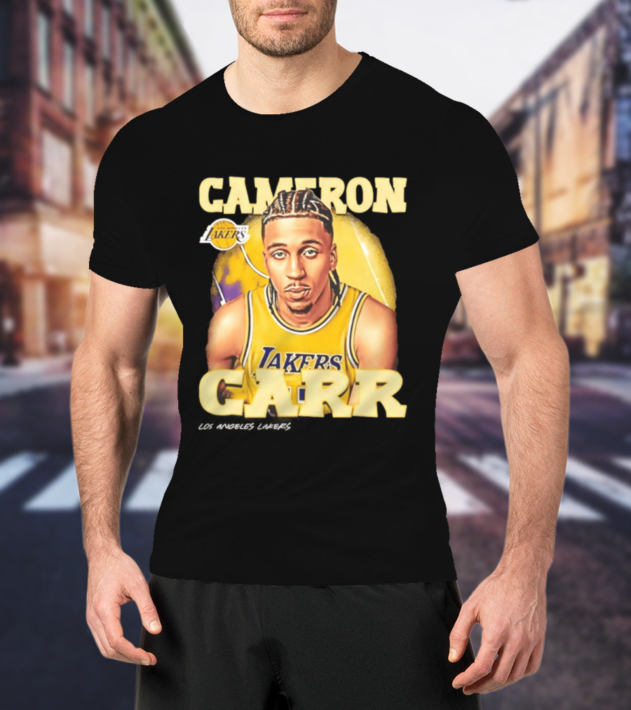 Cameron Carr Los Angeles Lakers NBA 2026 Airbrush T-Shirt