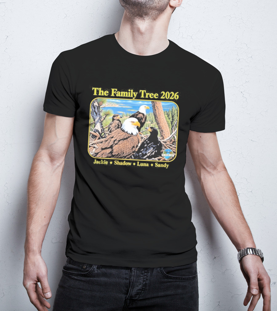 The Family Tree 2026 Jackie And Shadow Jackie The Eagle Big Bear Lake T-Shirt