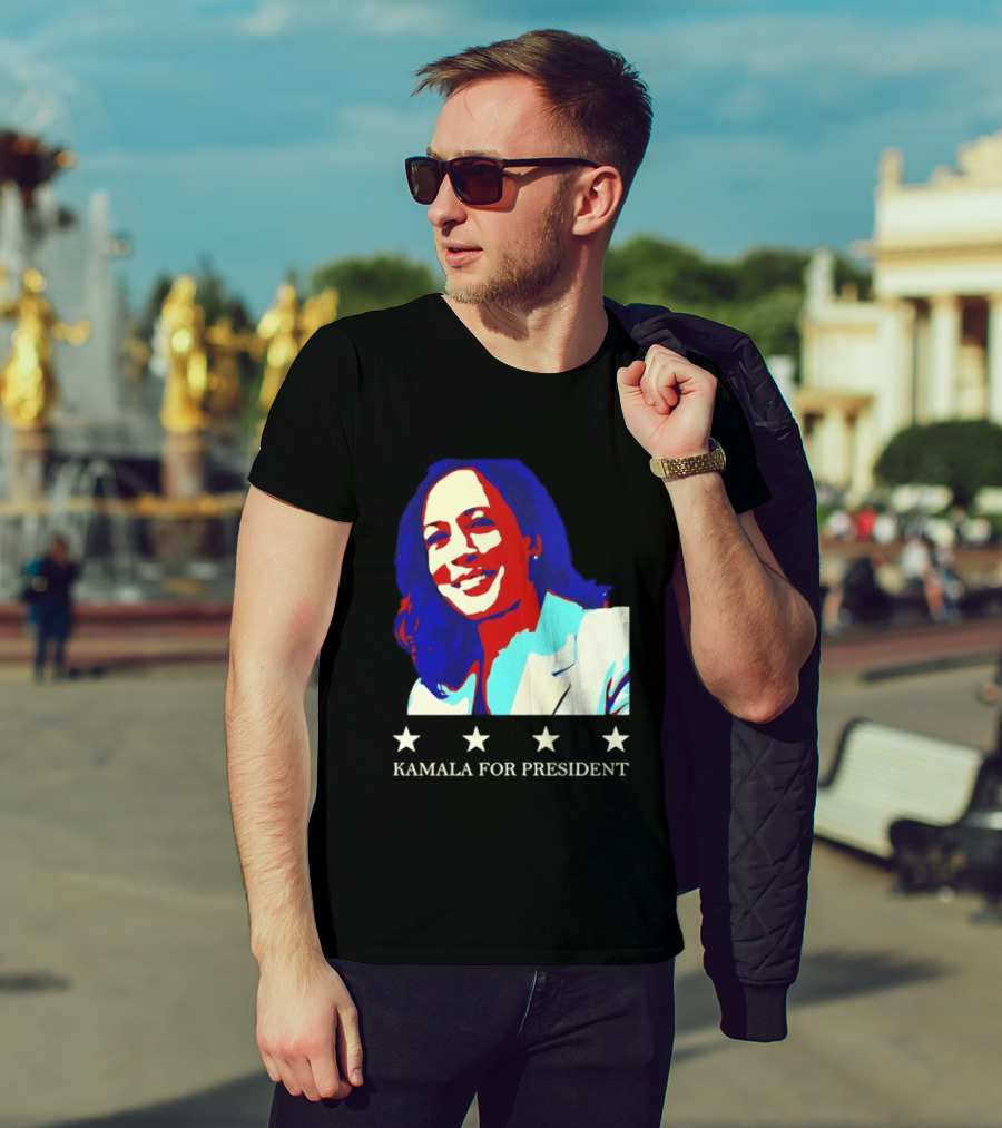 Kamala Harris Kamala For President Presidential Campaign Stars T-Shirt