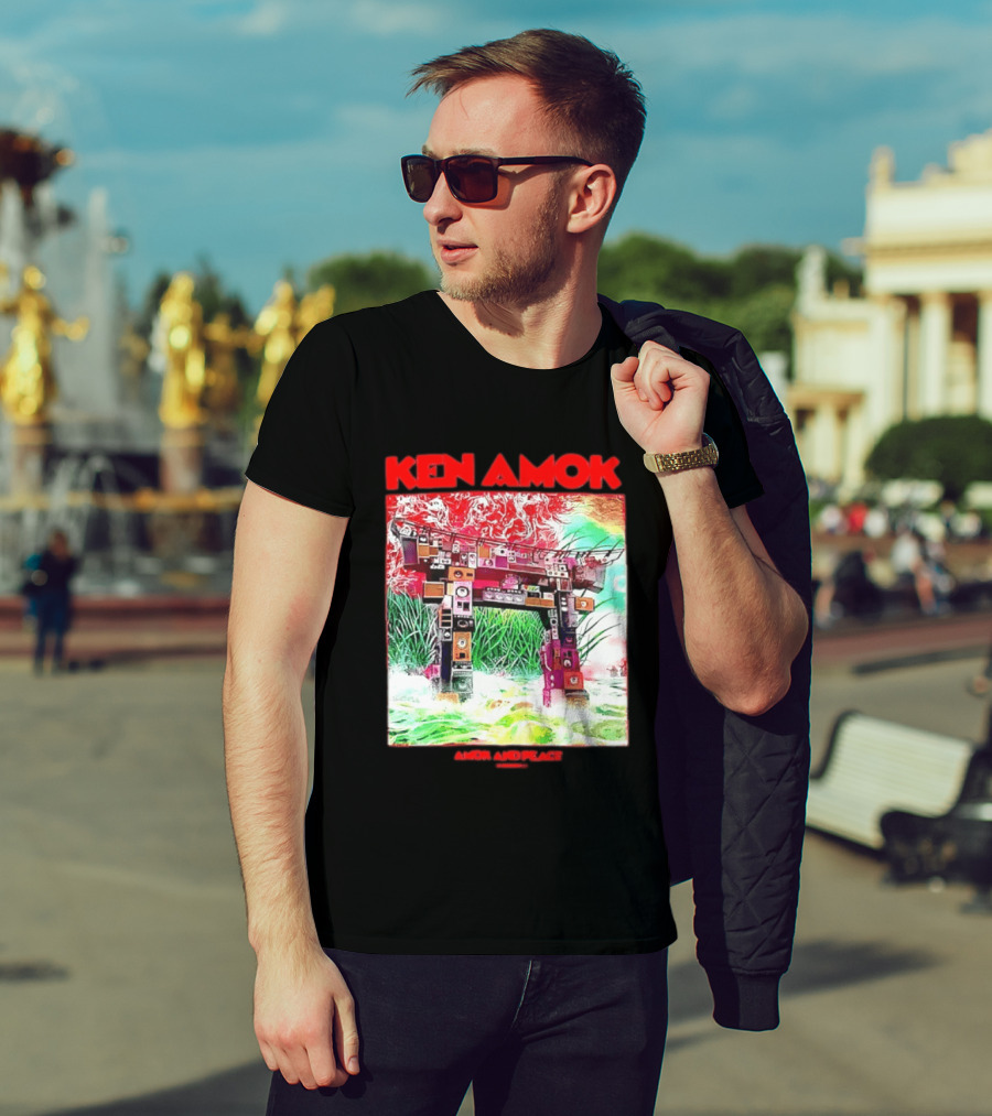 Ken Amok Amok And Peace Speaker Torii Technicolor Gateway T-Shirt