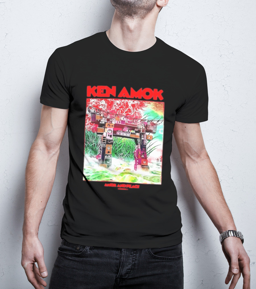 Ken Amok Amok And Peace Speaker Torii Technicolor Gateway T-Shirt