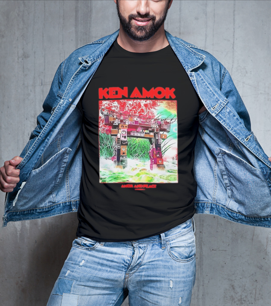 Ken Amok Amok And Peace Speaker Torii Technicolor Gateway T-Shirt