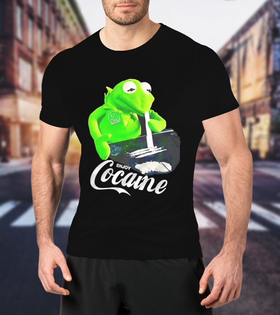Kermit The Frog Enjoy Cocaine Muppets T-Shirt