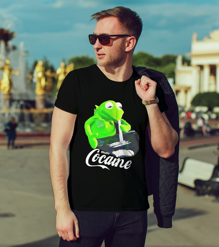 Kermit The Frog Enjoy Cocaine Muppets T-Shirt