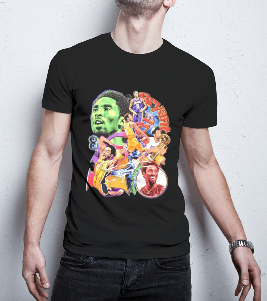 Kobe Bryant 8 Los Angeles Lakers NBA Champion Legacy T-Shirt