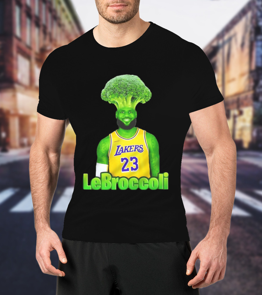 LeBron James Los Angeles Lakers LeBroccoli Lebron 23 NBA Basketball T-Shirt