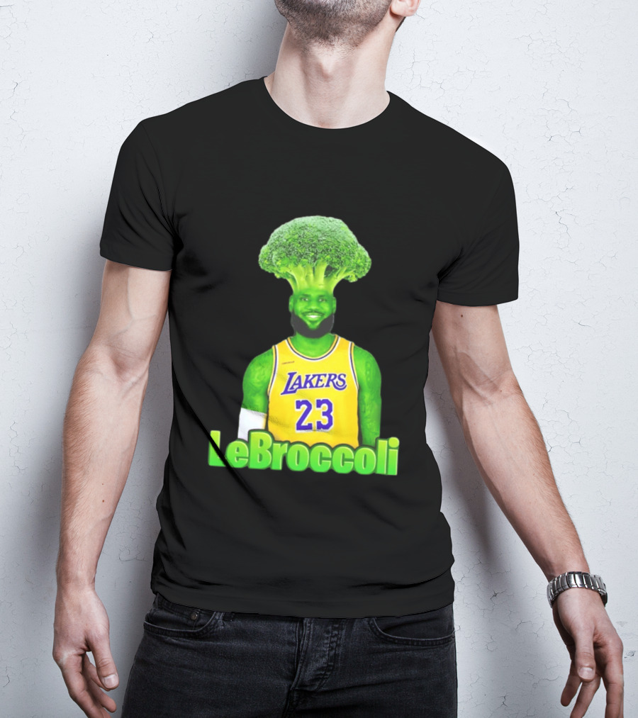 LeBron James Los Angeles Lakers LeBroccoli Lebron 23 NBA Basketball T-Shirt
