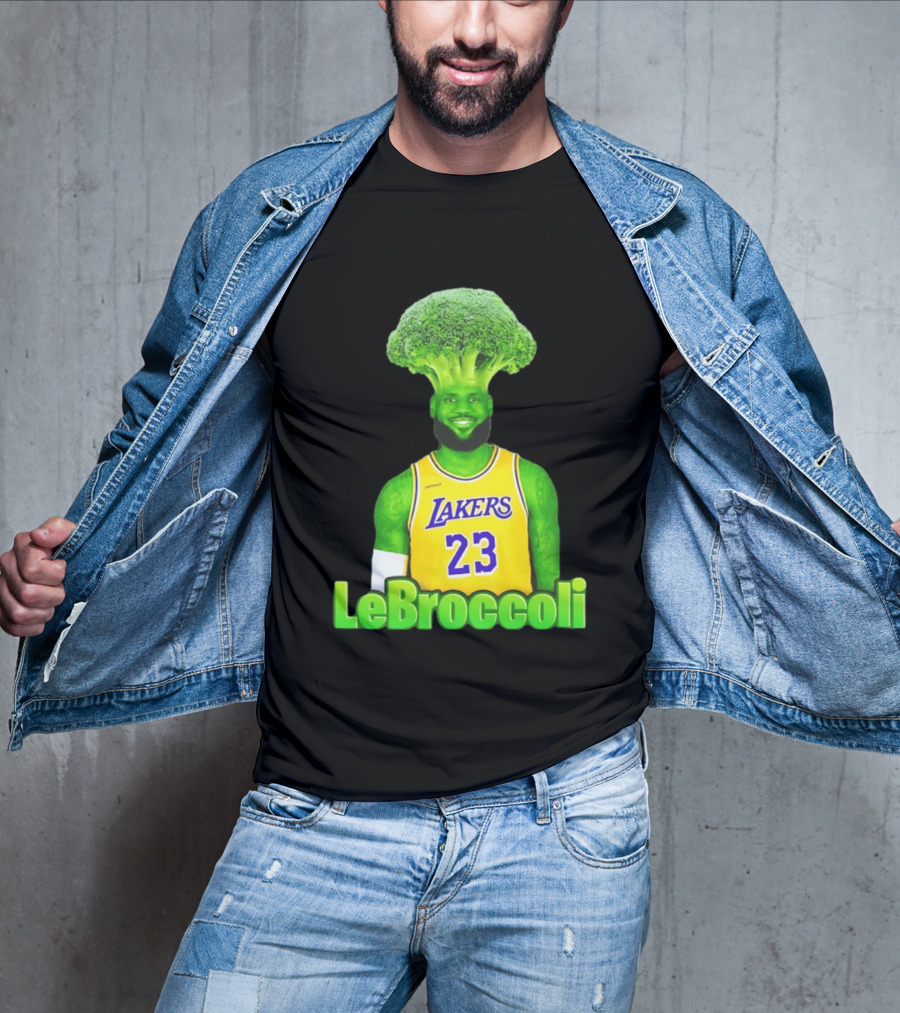 LeBron James Los Angeles Lakers LeBroccoli Lebron 23 NBA Basketball T-Shirt