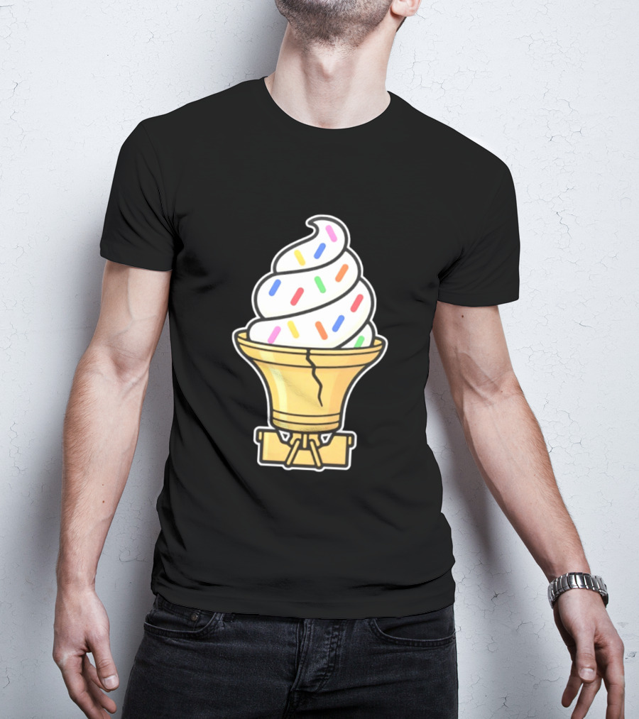 Liberty Bell Ice Cream Cone With Sprinkles Philly T-Shirt