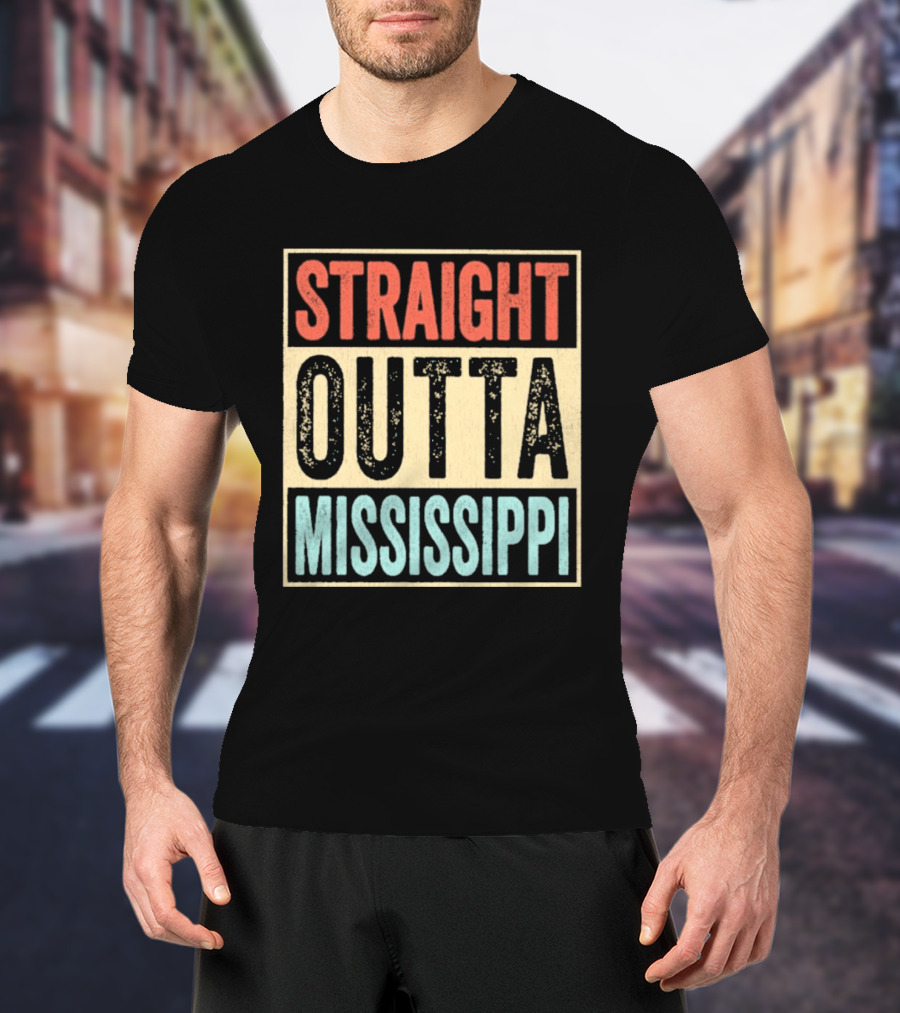 Straight Outta Mississippi Souvenir Performance T-Shirt