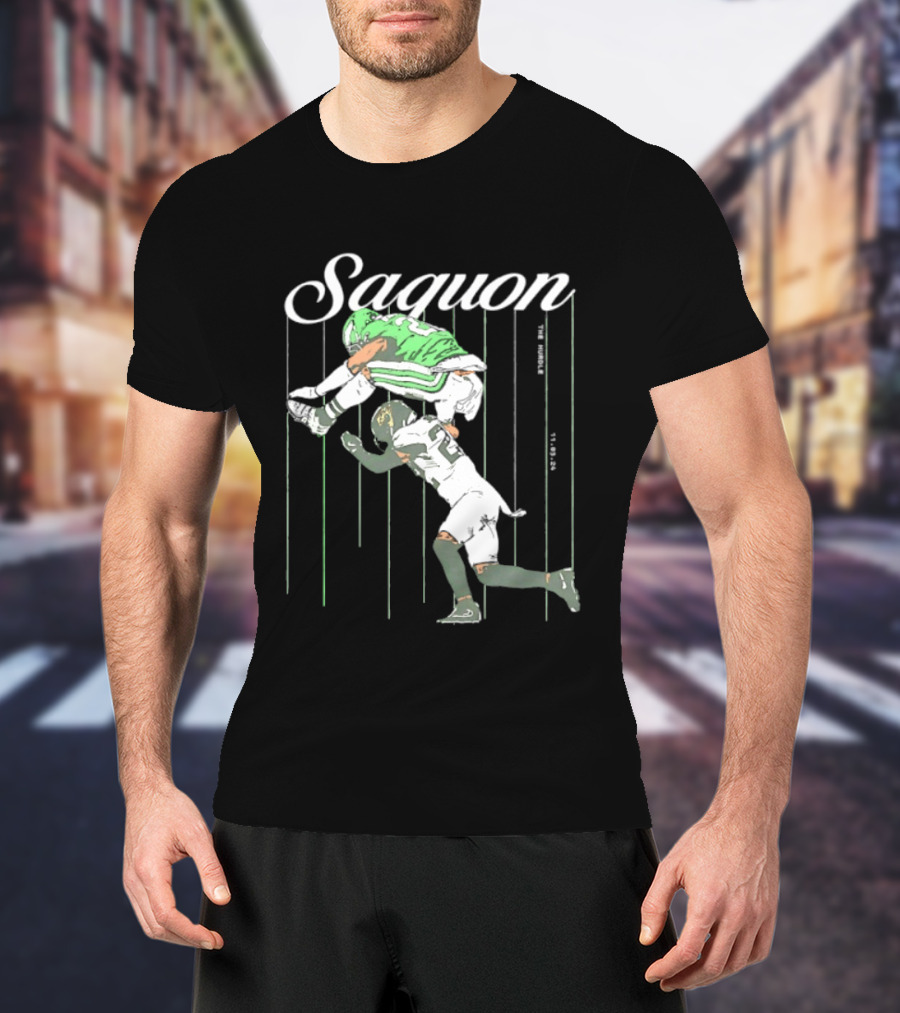 Saquon Barkley Backwards Hurdle Against Philadelphia Eagles T-Shirt