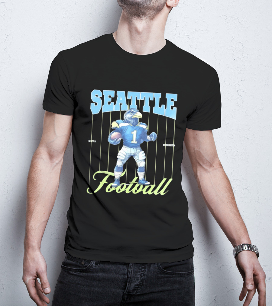 Seattle Seahawks 1 Seattle Washington Football Bird T-Shirt