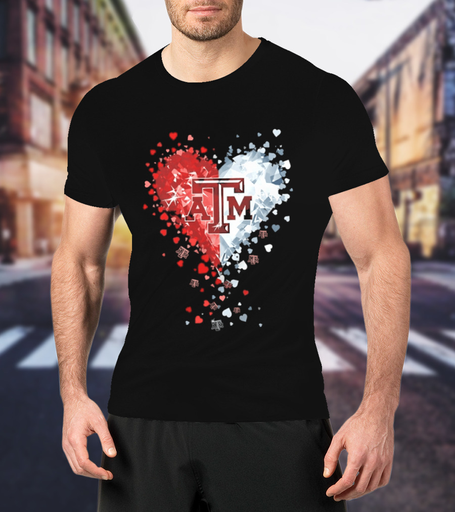 Texas A&M Aggies Heart Diamond 2026 NCAA College Station T-Shirt