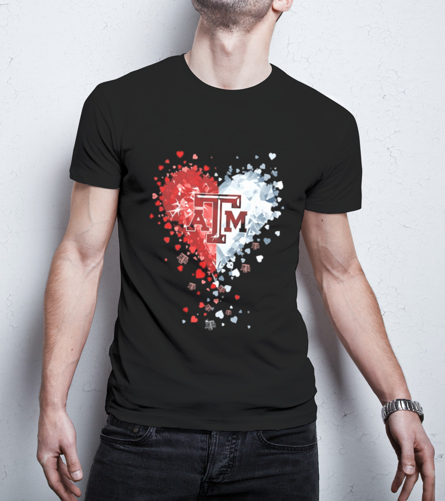 Texas A&M Aggies Heart Diamond 2026 NCAA College Station T-Shirt