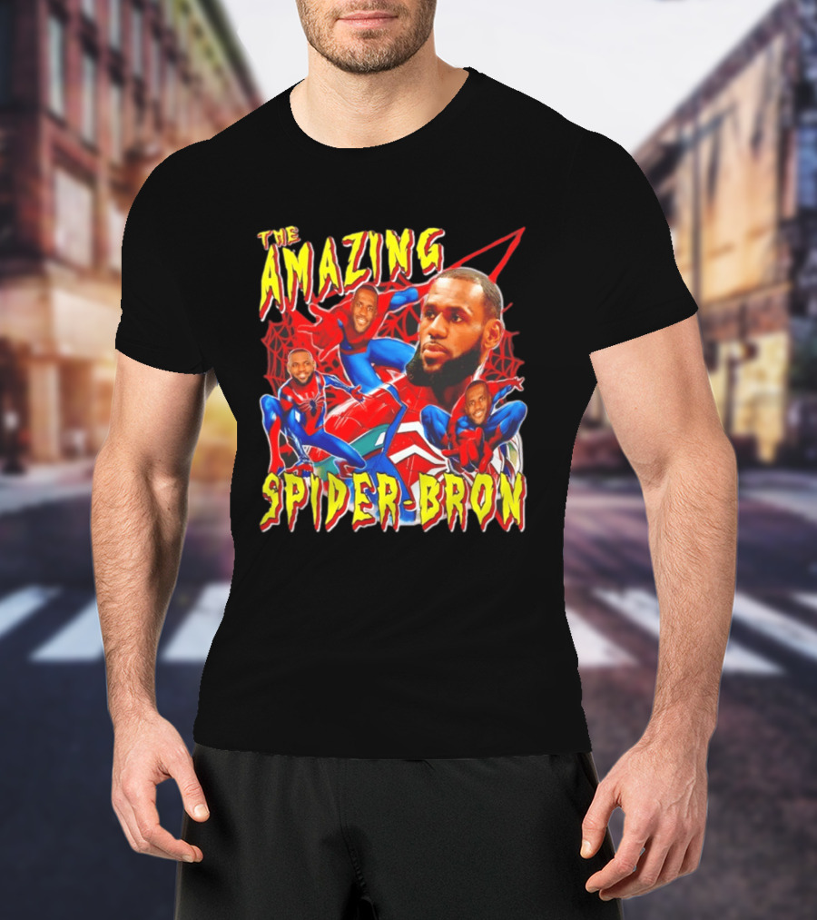 The Amazing Spider Bron LeBron James Web Slinger T-Shirt