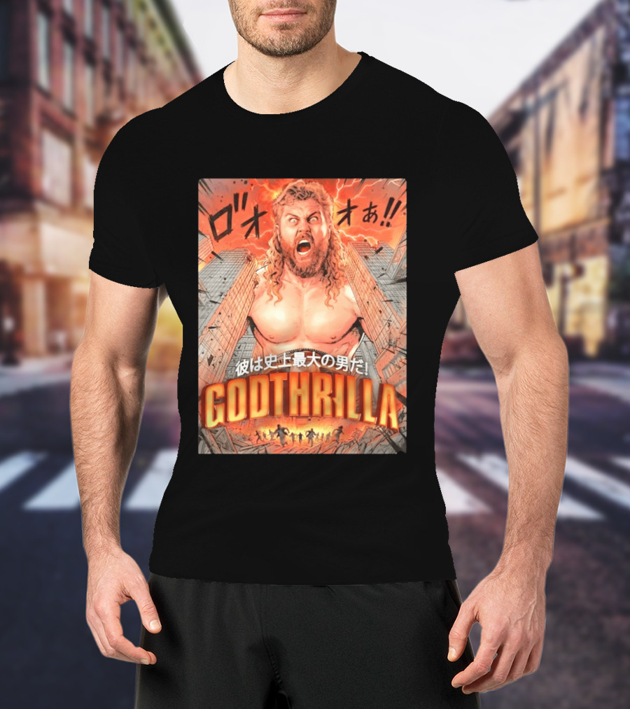 Thrillbilly Silas Mason Godthrilla Comic Style Explosion Scene T-Shirt