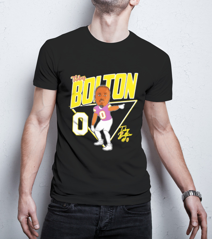 Toby Bolton 0 Caricature Tennessee Tech Football T-Shirt