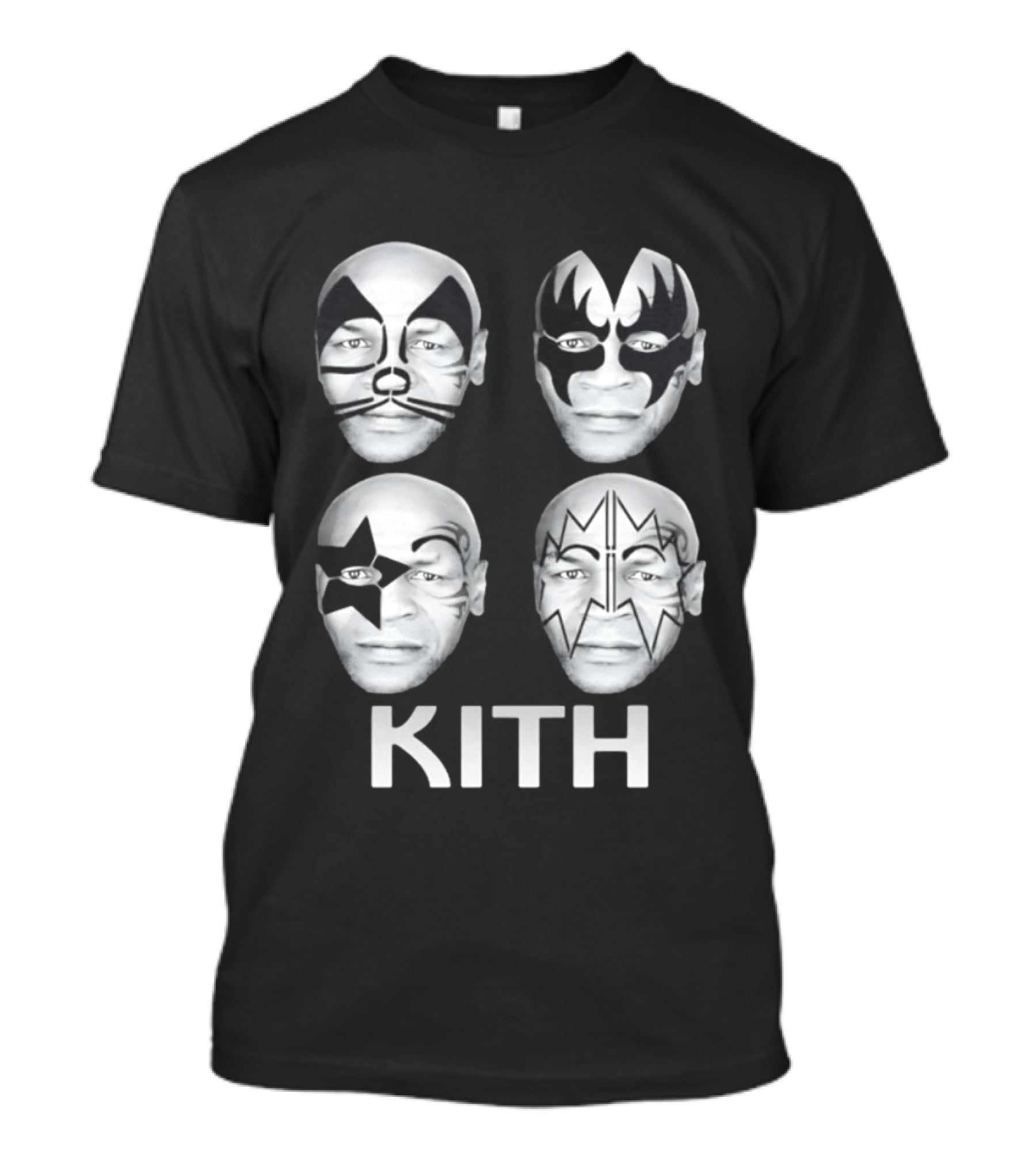 Kith Mike Tyson Kiss Band Face Paint Mashup Collection T-Shirt
