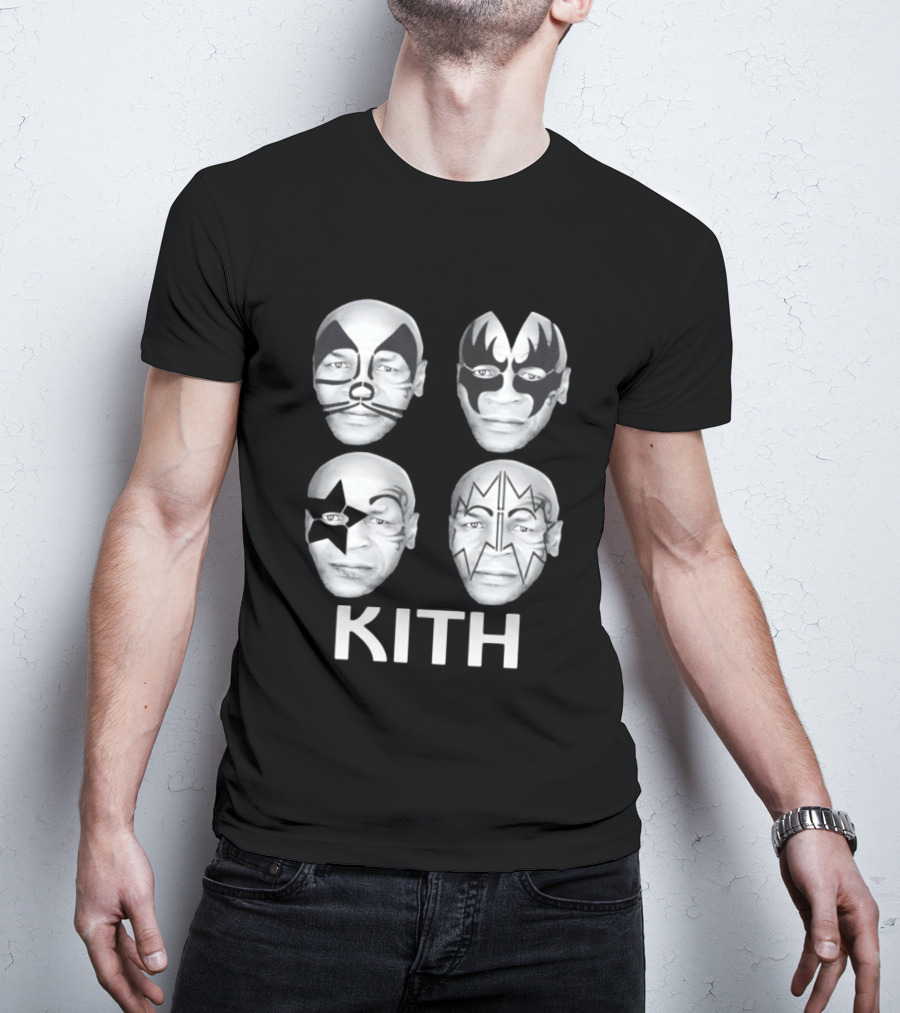 Kith Mike Tyson Kiss Band Face Paint Mashup Collection T-Shirt