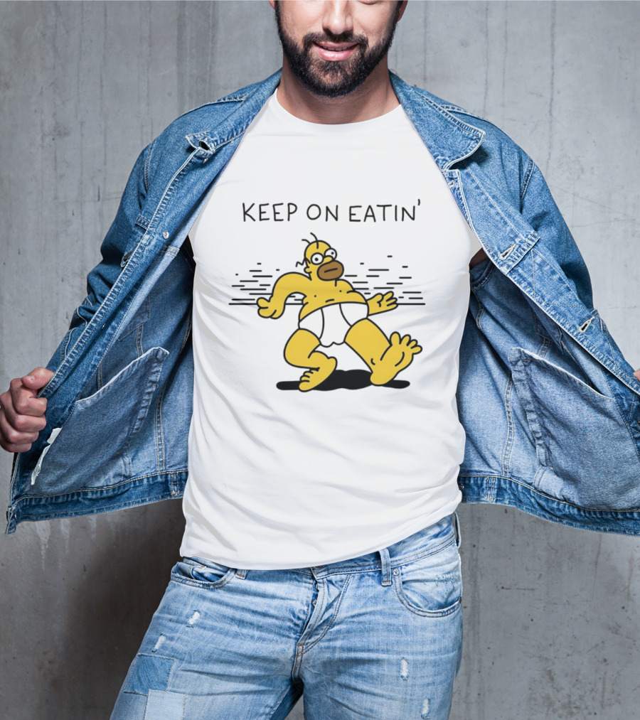 Homer Simpson Keep On Eatin' The Simpsons Walking T-Shirt