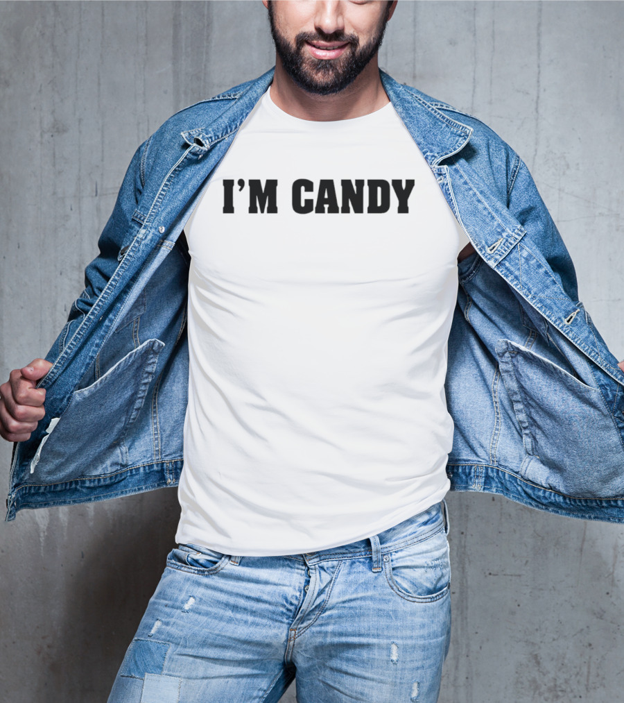 I'm Candy Bold Statement Top Fun Phrase T-Shirt