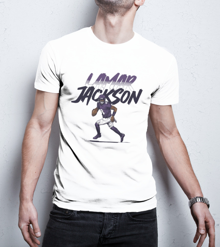 Lamar Jackson 8 Baltimore Ravens Football 2026 T-Shirt