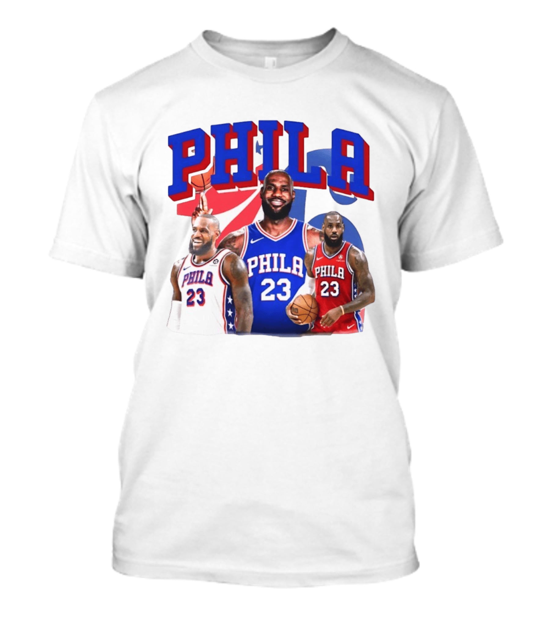 LeBron James Phila 23 Philadelphia Basketball T-Shirt