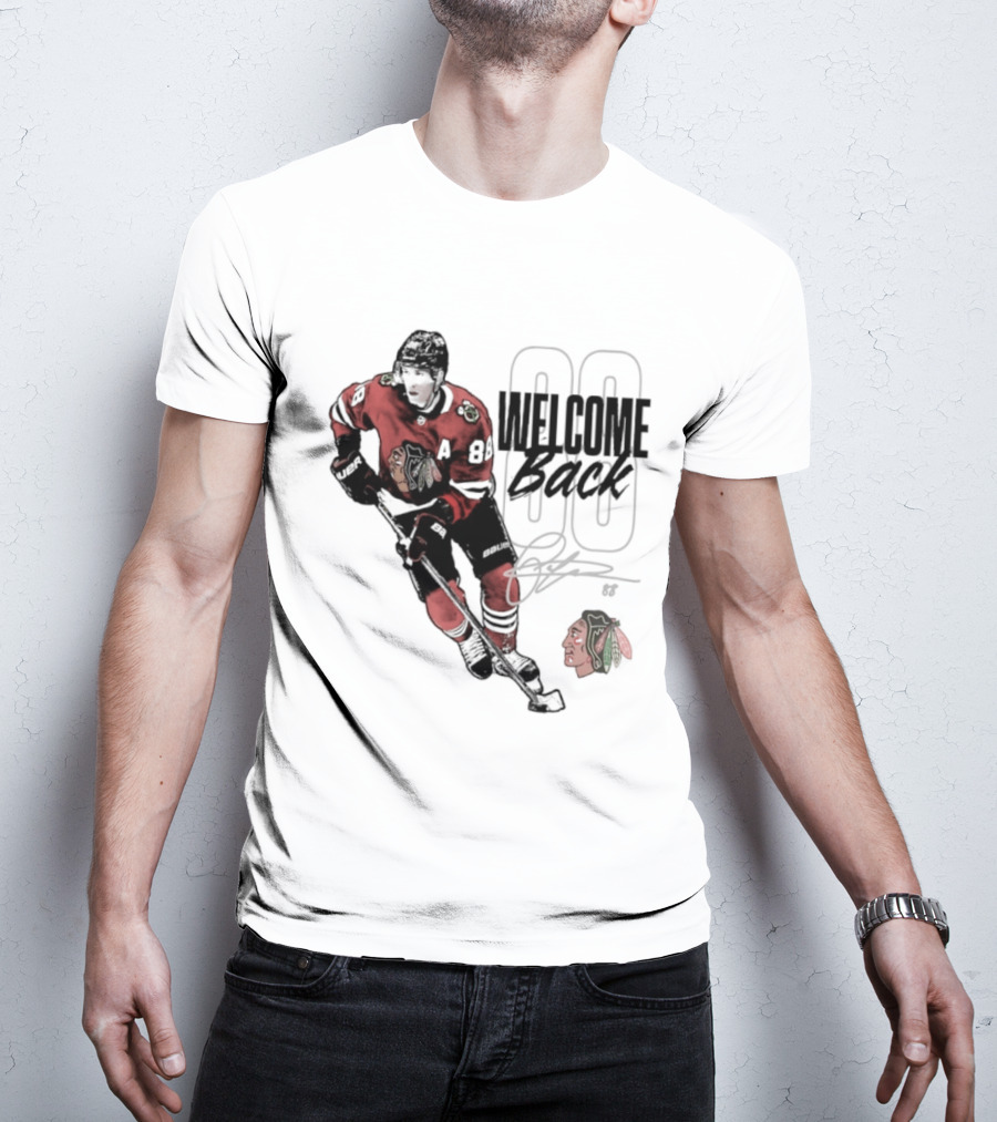Patrick Kane 88 Chicago Blackhawks Welcome Back T-Shirt