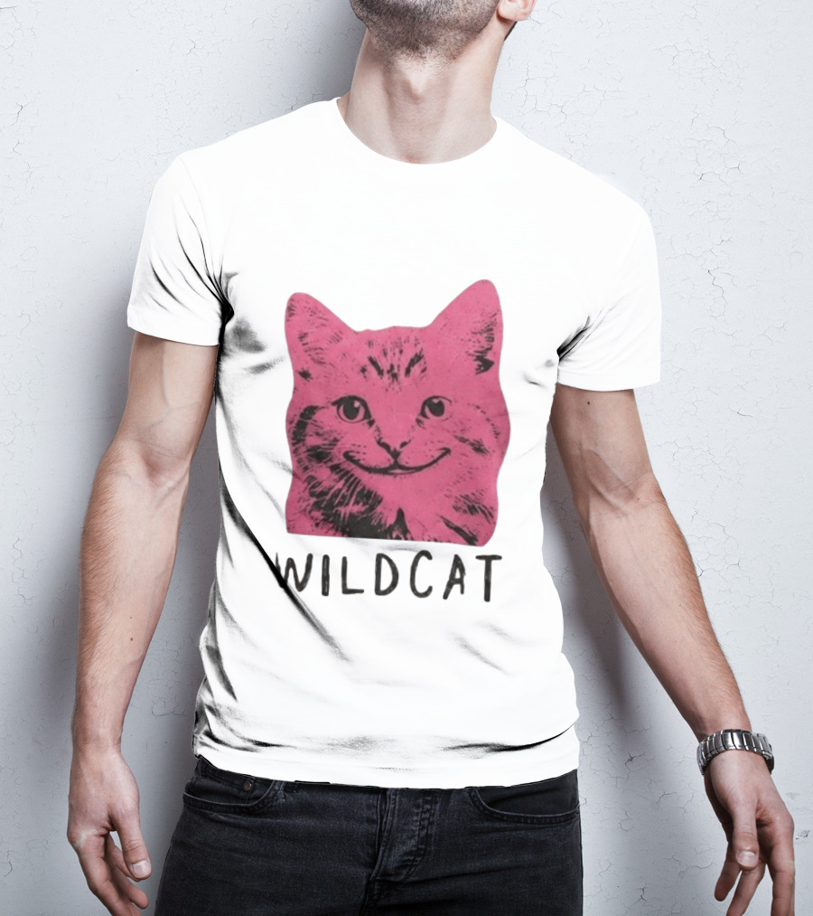 Wildcat Pink Cat Feline Animal T-Shirt