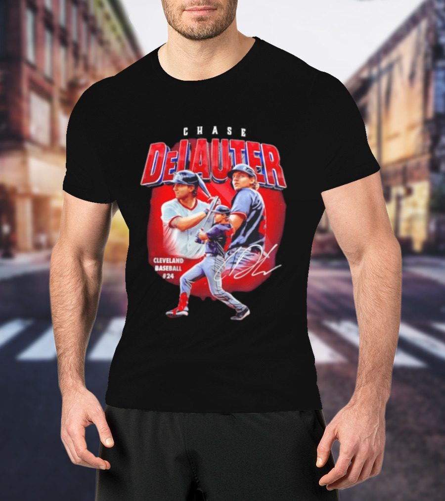Cleveland Baseball Chase DeLauter #24 MLB 2026 Season T-Shirt