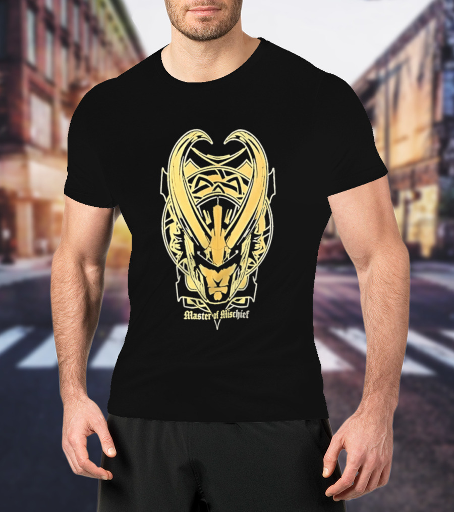 Loki Marvel Master Of Mischief Helmet T-Shirt