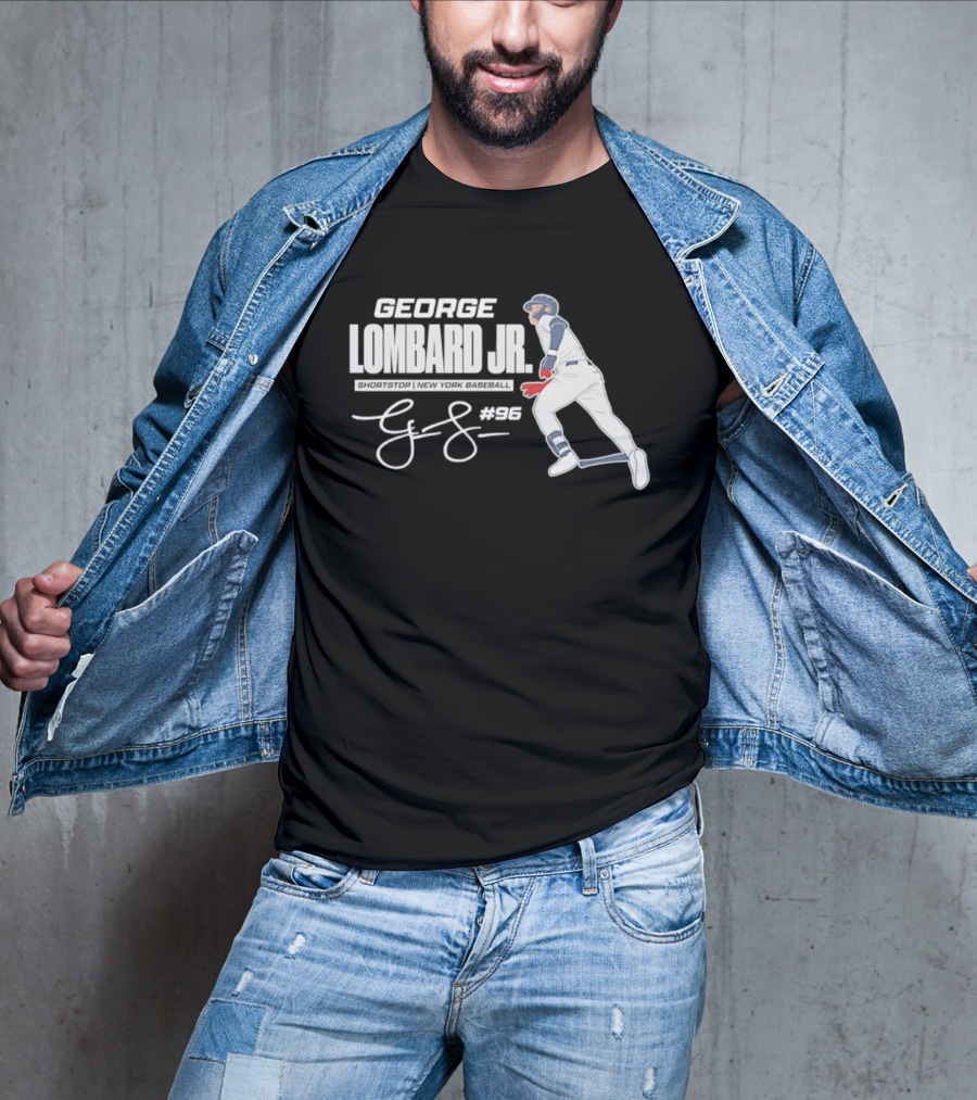 George Lombard Jr 96 New York Yankees MLB 2026 Baseball Player Series T-Shirt