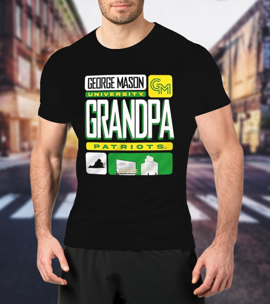 George Mason University Grandpa Patriots GM University T-Shirt