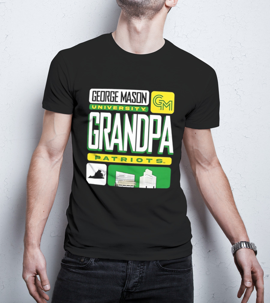 George Mason University Grandpa Patriots GM University T-Shirt