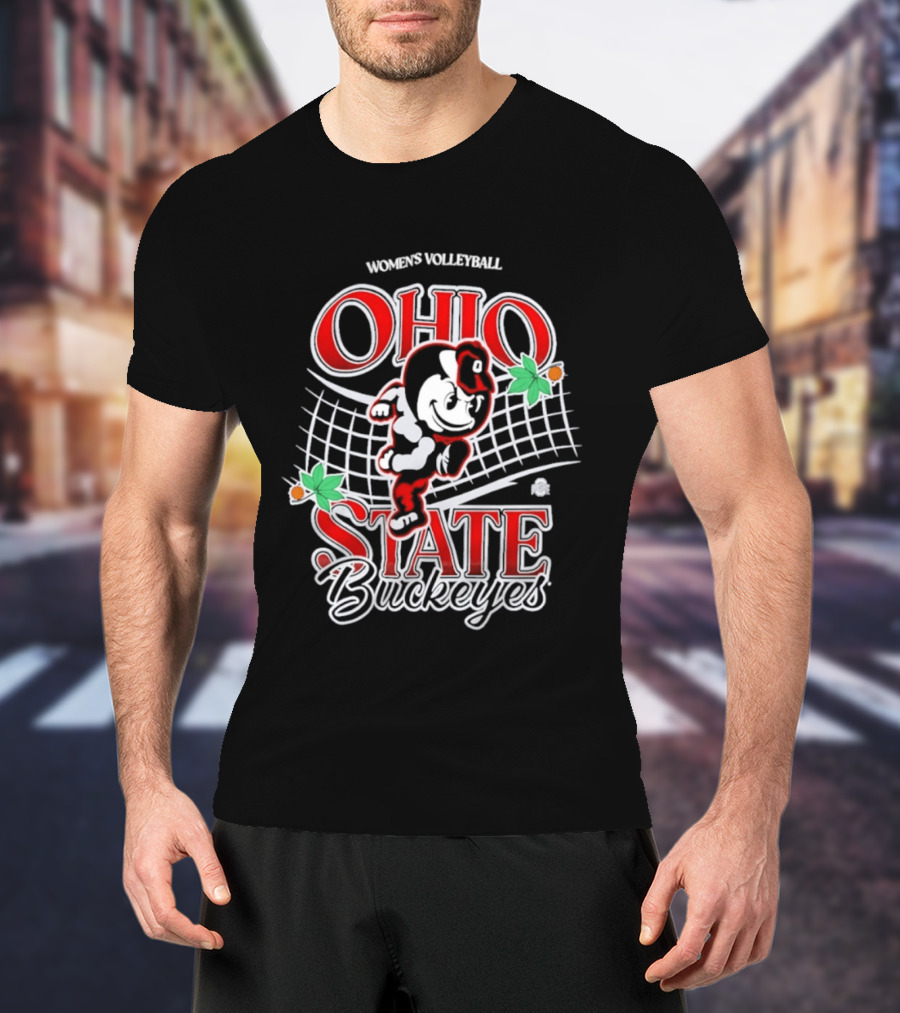 Ohio State Buckeyes Women's Volleyball Vintage Brutus T-Shirt