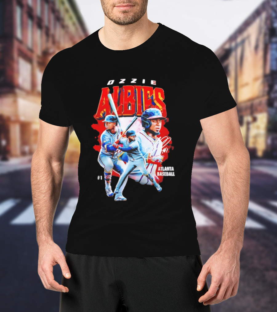 Ozzie Albies Atlanta Baseball 01 2026 MLB Collage T-Shirt